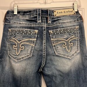 Rock Revival Karisse mid-rise boot denim size 28